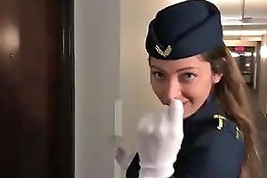 Naughty Stewardess And My First Pilot